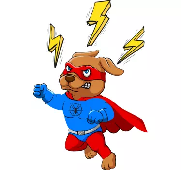 T-shirt enfant aventure de chien super-héros - TenStickers