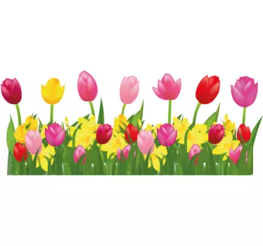 T-shirt bébé arrangement floral coloré - TenStickers
