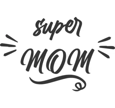 Tee-shirt mère et fille attitude de super maman - TenStickers