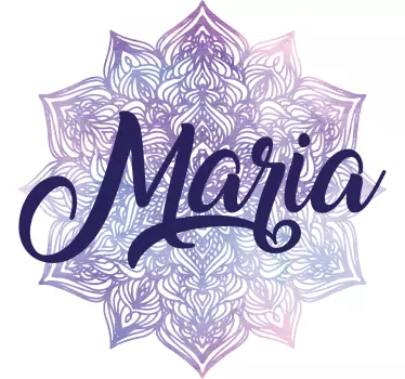 T-shirt personnalisé mandala avec nom personnalisé - TenStickers