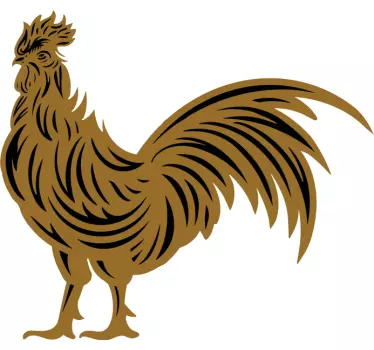 T-shirt silhouette de coq royal - TenStickers