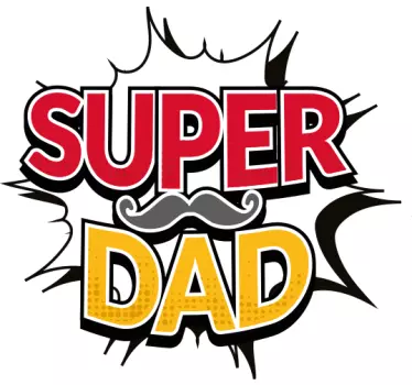T-shirt père et fils graphique super papa - TenStickers