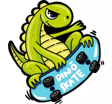 T-shirt enfant bébé dinosaure skate - TenStickers