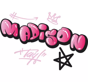 T-shirt personnalisé design de nom personnalisé - TenStickers