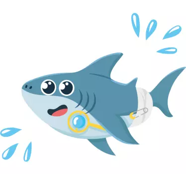 T-shirt enfant aventure de requin mignon - TenStickers
