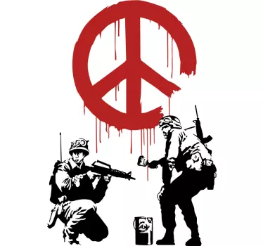 T-shirt soldats au symbole de la paix - TenStickers