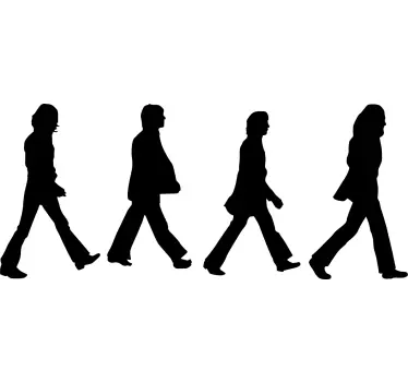 T-shirt silhouettes de personnages marchants - TenStickers
