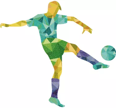 T-shirt enfant joueur de football coloré - TenStickers