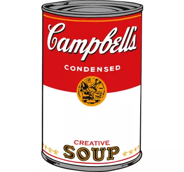 T-shirt boîte de soupe campbell - TenStickers
