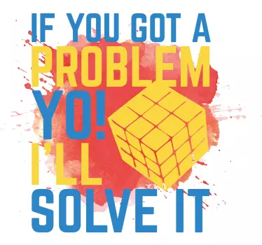 T-shirt texte de résolution de problèmes - TenStickers