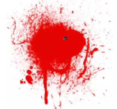 T-shirt éclaboussures rouges audacieuses - TenStickers