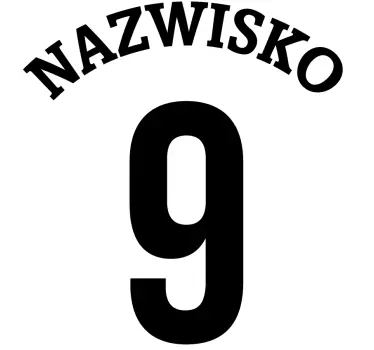 T-shirt personnalisé numéro d'athlète personnalisé - TenStickers