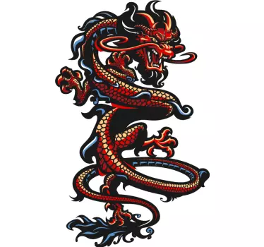 T-shirt design de dragon majestueux - TenStickers