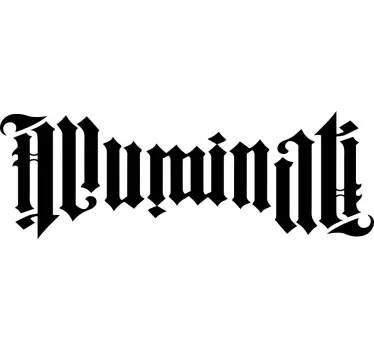 T-shirt ambigramme illuminati - TenStickers