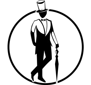 T-shirt silhouette d'homme Élégant - TenStickers