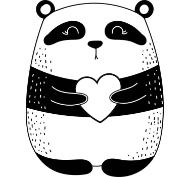 Tee-shirt mère et fille thème amour panda - TenStickers