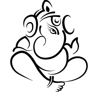 T-shirt personnalisé symbole de ganesha élégant - TenStickers