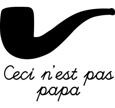 T-shirt père et fils ceci n'est pas une pipe - TenStickers