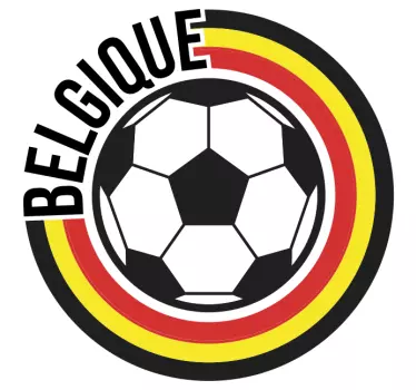 T-shirt football Belgique - TenStickers