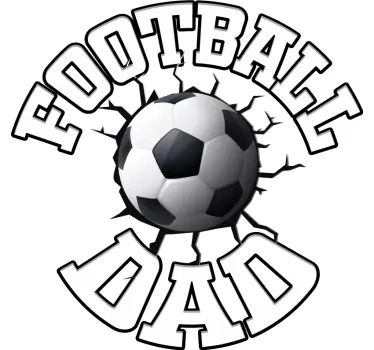 Tee shirt pere et fils Papa footballeur - TenStickers