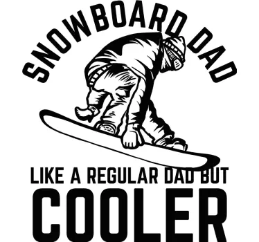 Tee shirt pere et fils Snowboard - TenStickers