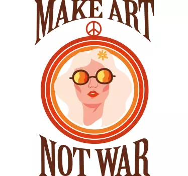 T-shirt Faites de l'art pas la guerre - TenStickers