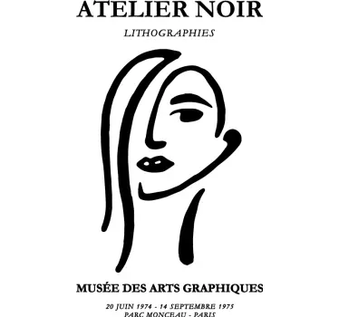 T-shirt Art Atelier noir - TenStickers