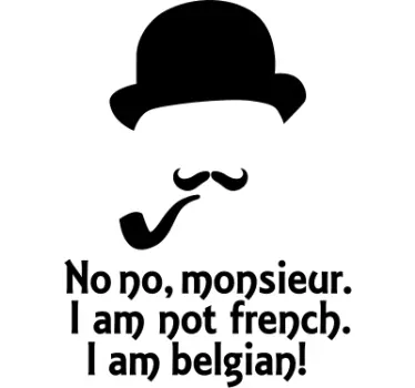 T-shirt Hercule Poirot - TenStickers
