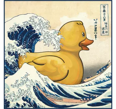 T-shirt canard en caoutchouc Kanagawa - TenStickers
