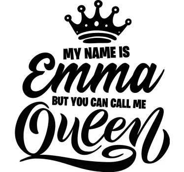 T-shirt Appelez-moi reine personnalisable - TenStickers