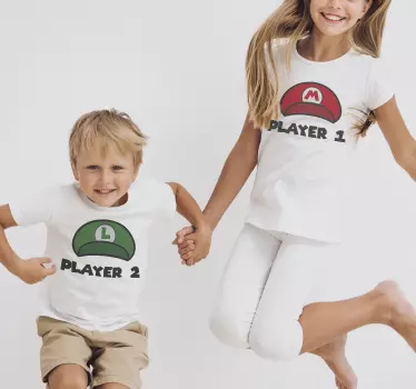 Joueur un et joueur deux sortes t-shirt - TenStickers