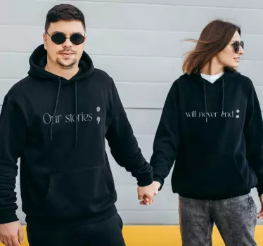 Pull couple Notre histoire ne finit jamais - TenStickers
