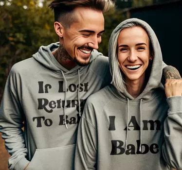 Pull couple " Si je suis perdu " - TenStickers