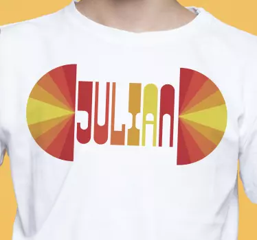 T-shirt affichage de nom coloré - TenStickers
