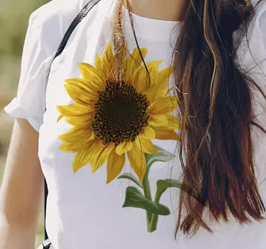 T-shirt beauté Épanouie de tournesol - TenStickers