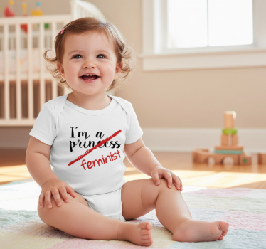 T-shirt bébé texte graphique féministe moderne - TenStickers