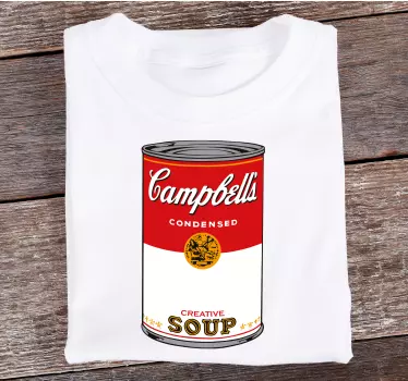 T-shirt boîte de soupe campbell - TenStickers