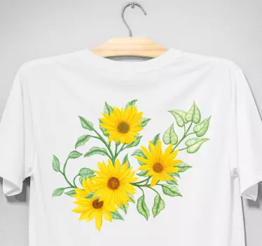 T-shirt bouquet floral ensoleillé - TenStickers