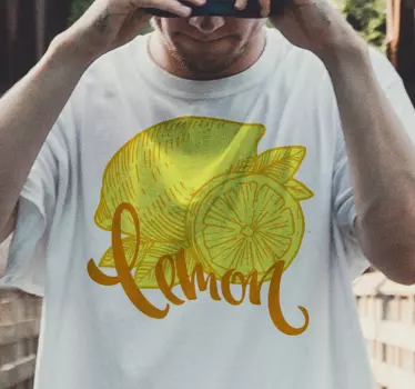 T-shirt concept de fruit citron - TenStickers