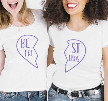 T-shirt couple t-shirts assortis pour les meilleurs amis - TenStickers