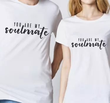 T-shirt couple tenues assorties pour âmes sœurs - TenStickers