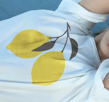 T-shirt design de fruit de citron - TenStickers