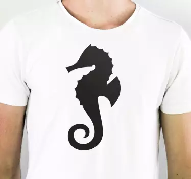 T-shirt design élégant de hippocampe - TenStickers