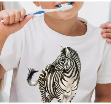 T-shirt conception de zèbre - TenStickers