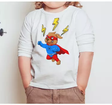 T-shirt enfant aventure de chien super-héros - TenStickers