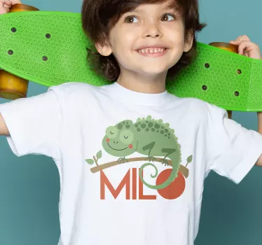 T-shirt comme des garçons caméléon dessin avec nom - TenStickers