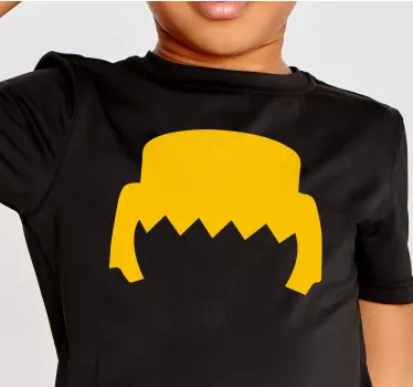 T-shirt enfant cheveux jaunes amusants - TenStickers
