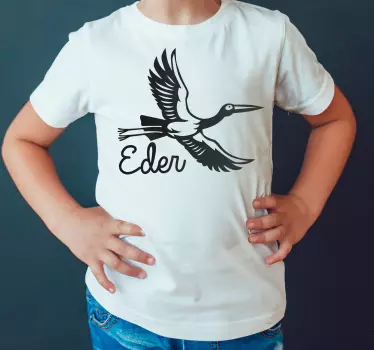 T-shirt comme des garçons cigogne noire pour les enfants - TenStickers