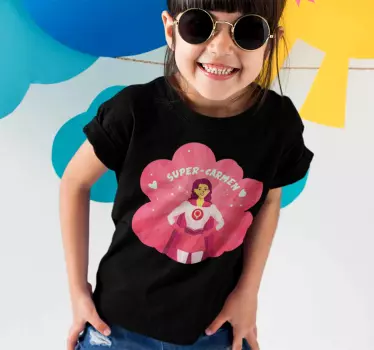 T-shirt enfant fille super-héroïne - TenStickers