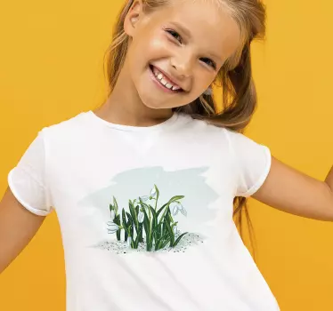 T-shirt enfant fleurs joyeuses du printemps - TenStickers